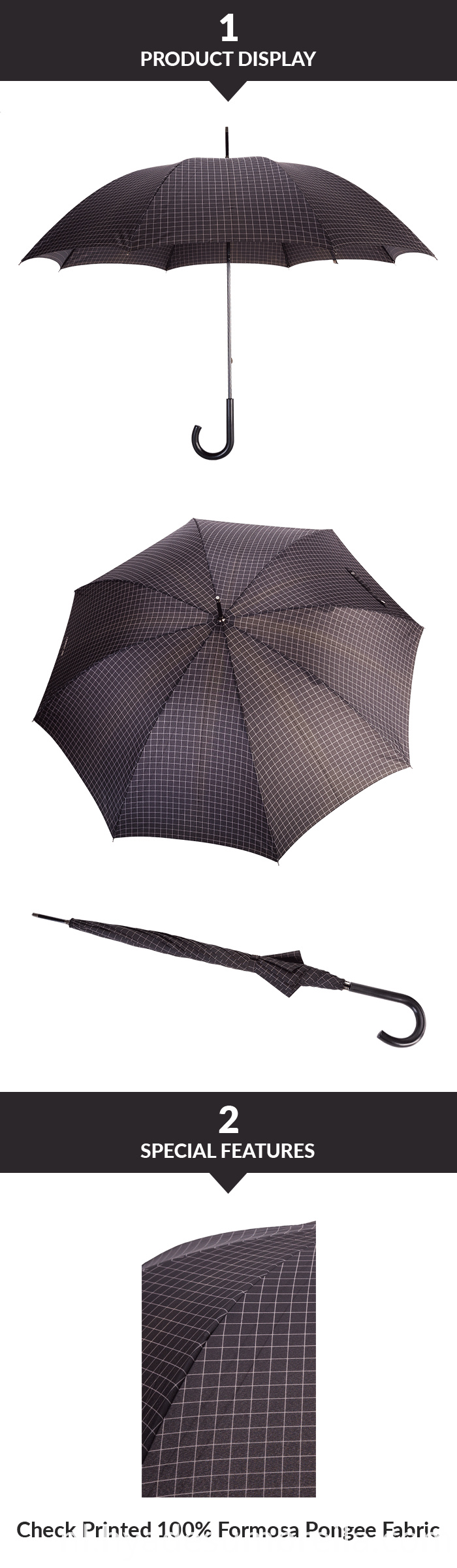 Handleiding Open Mens Straight Umbrella Manual Open Mens Straight Umbrella